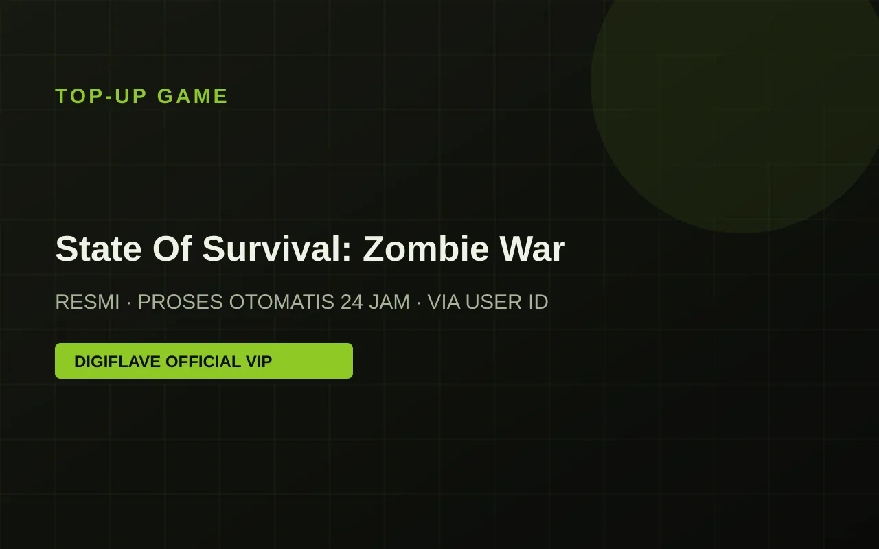 Top-up State Of Survival: Zombie War — Digiflave Official VIP