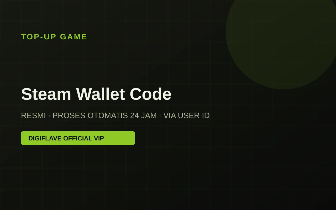 Top-up Steam Wallet Code — Digiflave Official VIP