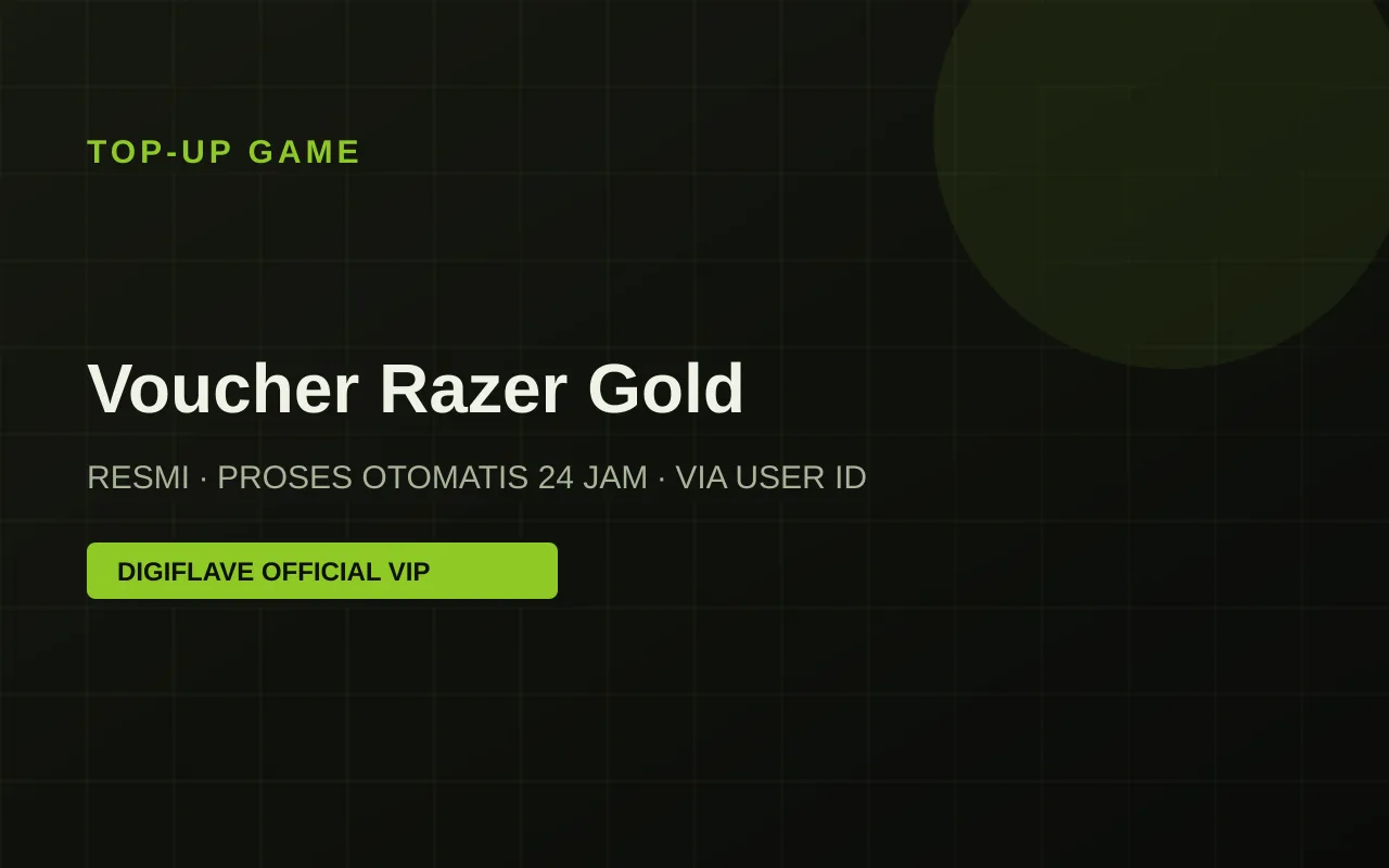 Top-up Voucher Razer Gold — Digiflave Official VIP