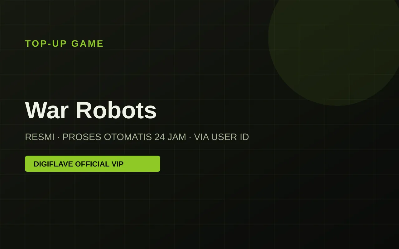 Top-up War Robots — Digiflave Official VIP